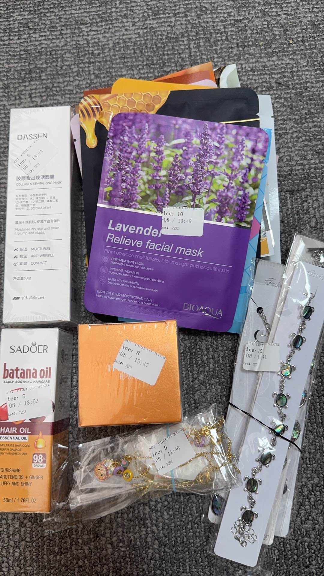 Puerto Rican Nini $583-$20deposit=$563+$94+$44=$701