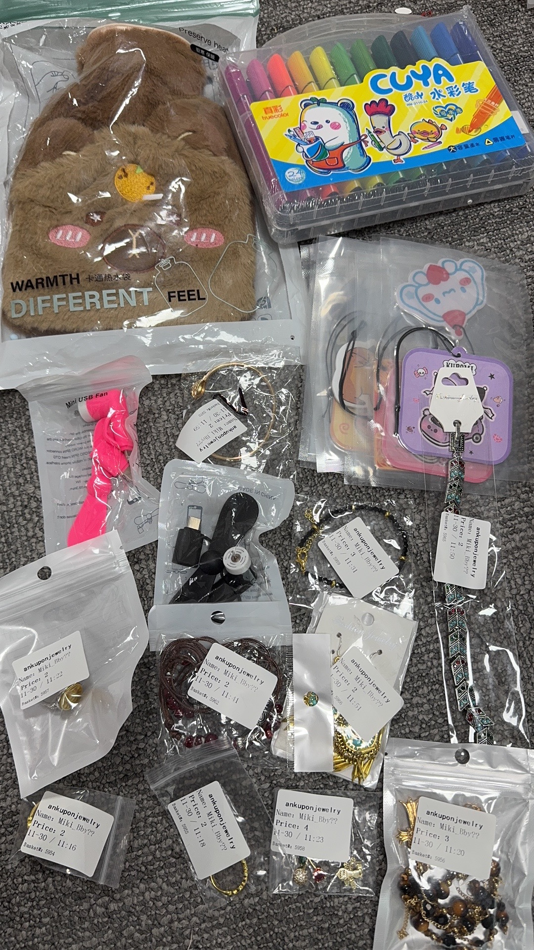 Mikki $170+$10tariff=$180-$20deposit=$160