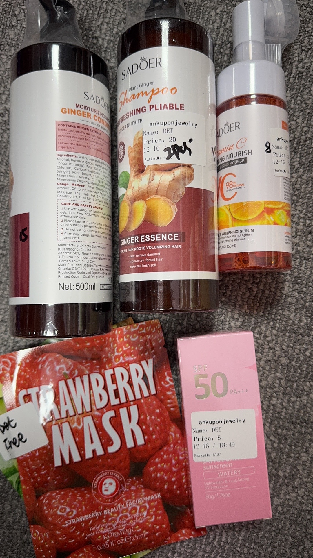 Det $186-$20deposit=$166+$33=$199