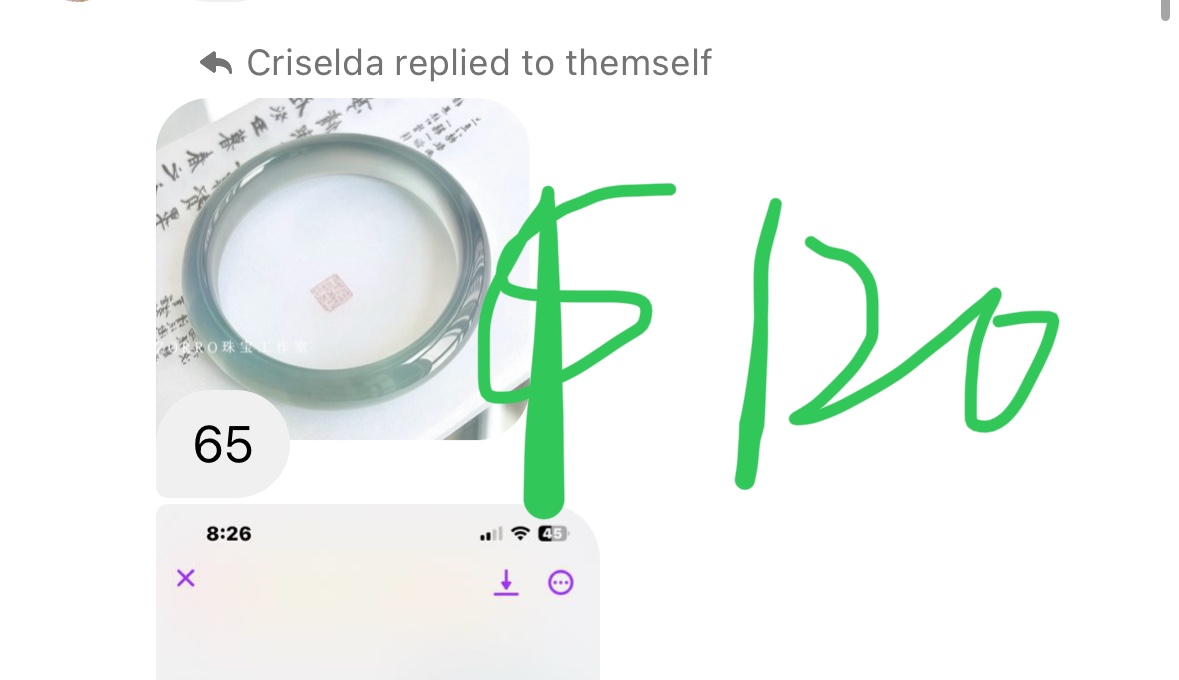 Cris $205      2pcs bangles