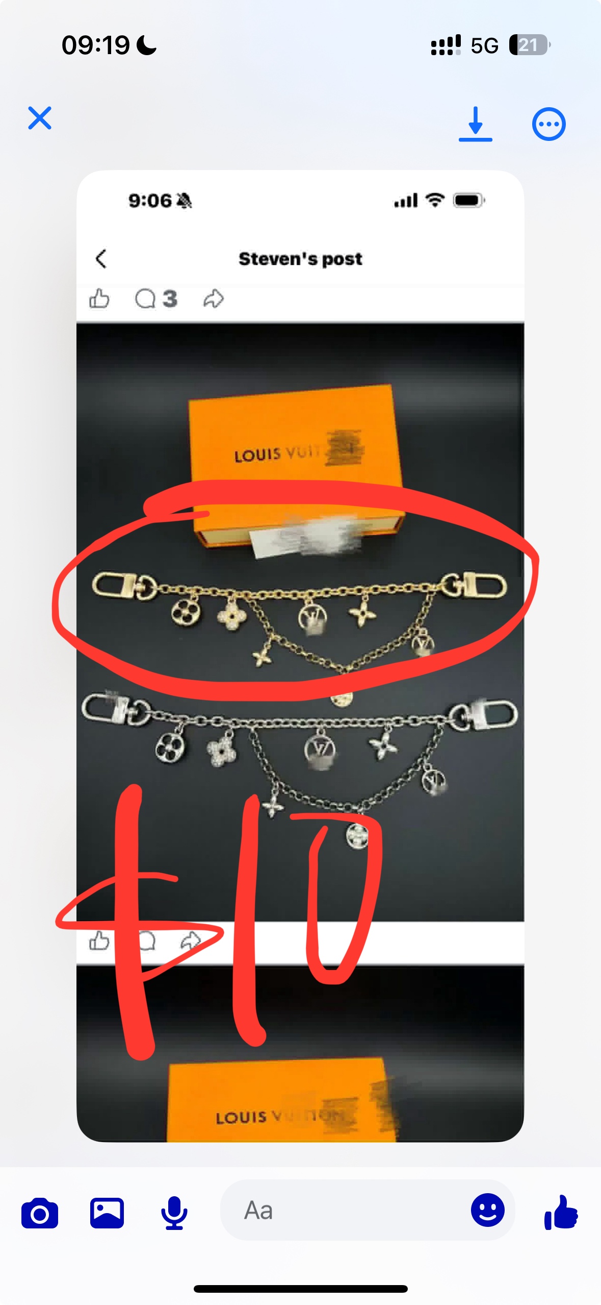 Debra $88+$8shipping=$96