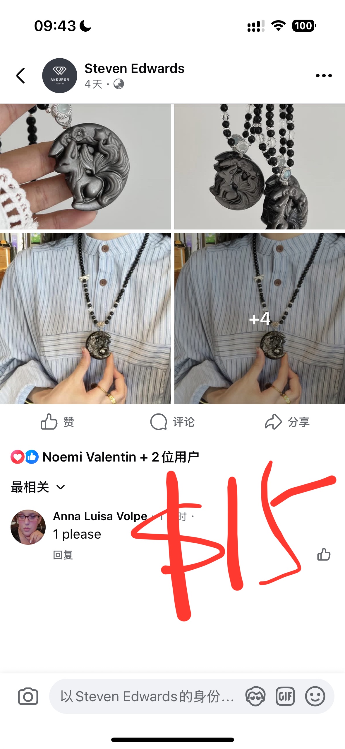 Ana Luisa volpe $115