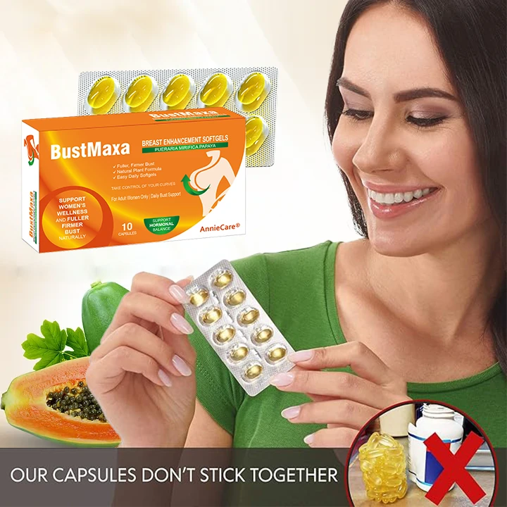 AnnieCare® Pueraria Mirifica Papaya Breast Enhancement Softgels 📈（𝑭𝒖𝒍𝒍𝒆𝒓 𝑩𝒓𝒆𝒂𝒔𝒕𝒔 - 𝑩𝒐𝒐𝒔𝒕𝒔 𝑭𝒂𝒕 𝑴𝒆𝒕𝒂𝒃𝒐𝒍𝒊𝒔𝒎 - 𝑹𝒆𝒔𝒕𝒐𝒓𝒆𝒔 𝑺𝒌𝒊𝒏 𝑬𝒍𝒂𝒔𝒕𝒊𝒄𝒊𝒕𝒚）