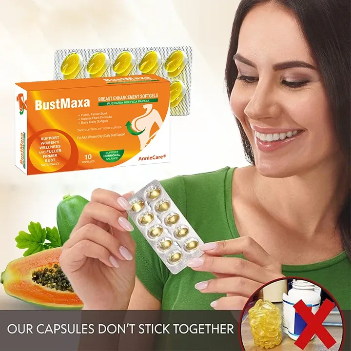 AnnieCare® Pueraria Mirifica Papaya Breast Enhancement Softgels 📈（𝑭𝒖𝒍𝒍𝒆𝒓 𝑩𝒓𝒆𝒂𝒔𝒕𝒔 - 𝑩𝒐𝒐𝒔𝒕𝒔 𝑭𝒂𝒕 𝑴𝒆𝒕𝒂𝒃𝒐𝒍𝒊𝒔𝒎 - 𝑹𝒆𝒔𝒕𝒐𝒓𝒆𝒔 𝑺𝒌𝒊𝒏 𝑬𝒍𝒂𝒔𝒕𝒊𝒄𝒊𝒕𝒚）