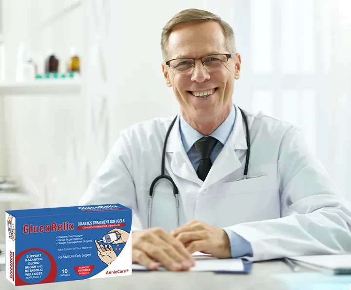 AnnieCare® GlucoRelix Diabetes Treatment Softgels ✅ Diabetic Foot Relief - Glucose Metabolism Support - Weight Control Support