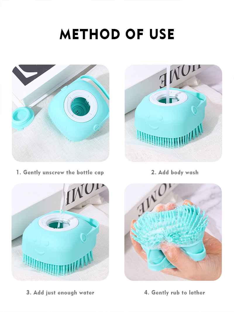 Dogs Silicone Massage Bath Brush
