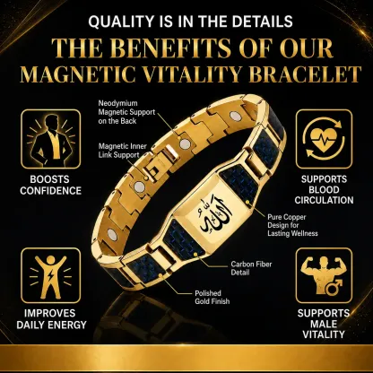 ✨🔥Men's Strength & Vitality Bracelet💯🎂Upgrade Your Energy, Style, and Confidence