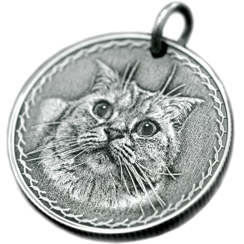 Custom Pet Commemorative Vintage Silver Coins