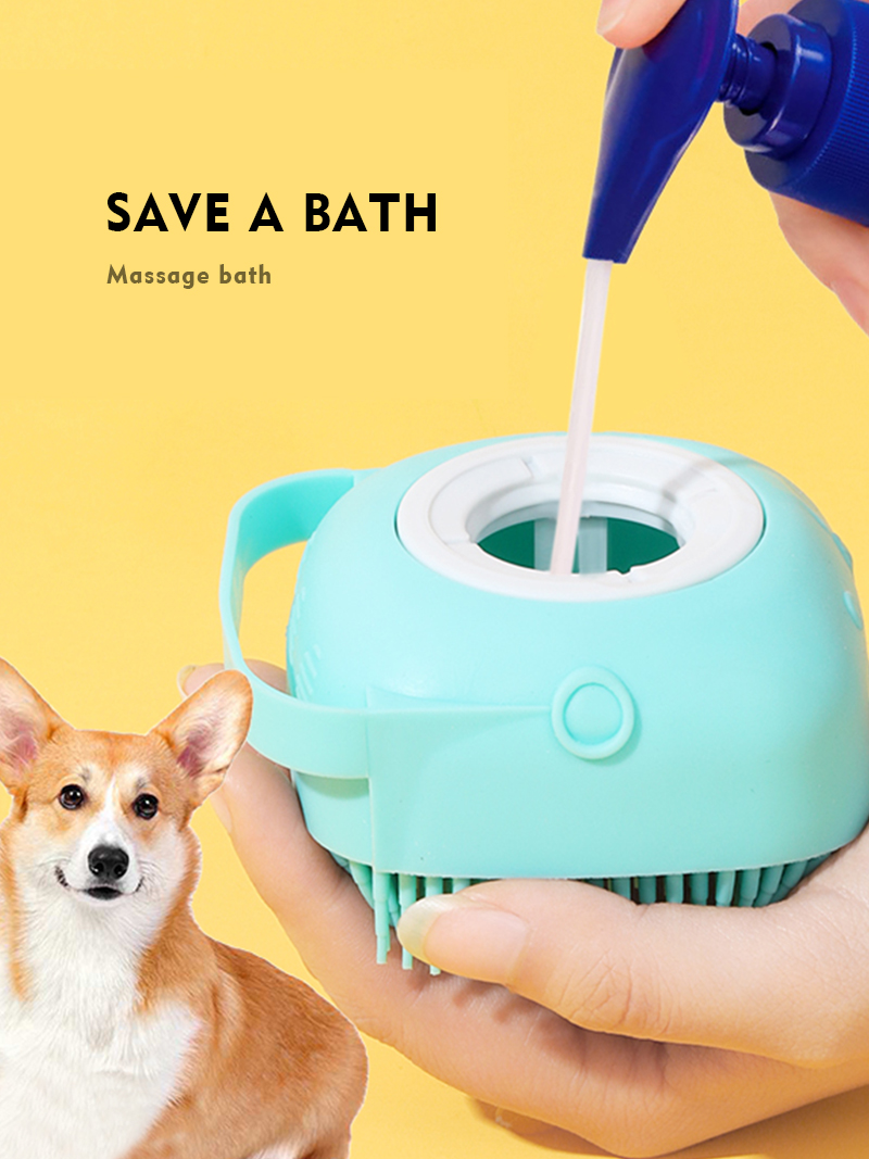 Dogs Silicone Massage Bath Brush