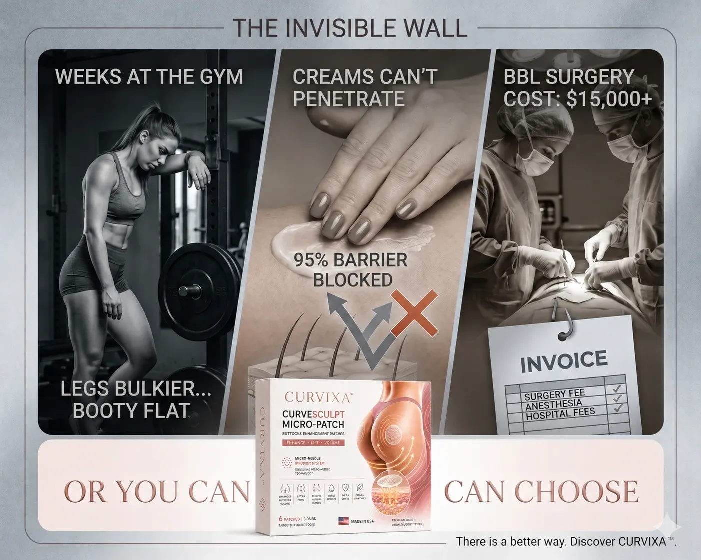 Curvixa™ CurveSculpt Micro-Patch ✦ Sculpt • Firm • Smooth Lower Body Curves ✦ Micro-Needle Infusion System