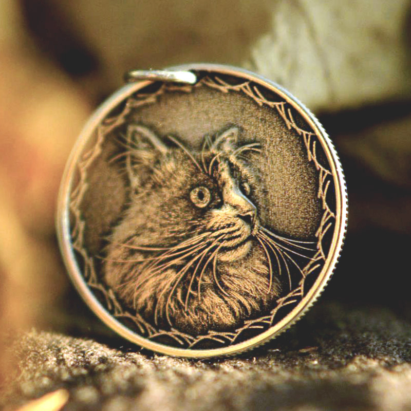 Custom Pet Commemorative Vintage Silver Coins