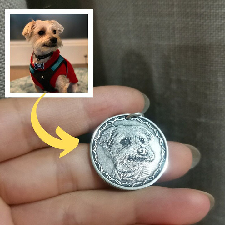 Custom Pet Commemorative Vintage Silver Coins