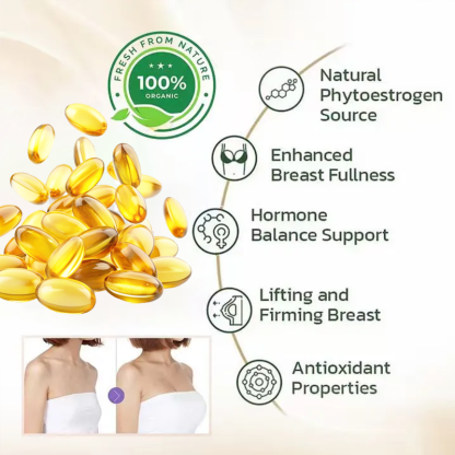 AnnieCare® Pueraria Mirifica Papaya Breast Enhancement Softgels 📈（𝑭𝒖𝒍𝒍𝒆𝒓 𝑩𝒓𝒆𝒂𝒔𝒕𝒔 - 𝑩𝒐𝒐𝒔𝒕𝒔 𝑭𝒂𝒕 𝑴𝒆𝒕𝒂𝒃𝒐𝒍𝒊𝒔𝒎 - 𝑹𝒆𝒔𝒕𝒐𝒓𝒆𝒔 𝑺𝒌𝒊𝒏 𝑬𝒍𝒂𝒔𝒕𝒊𝒄𝒊𝒕𝒚）
