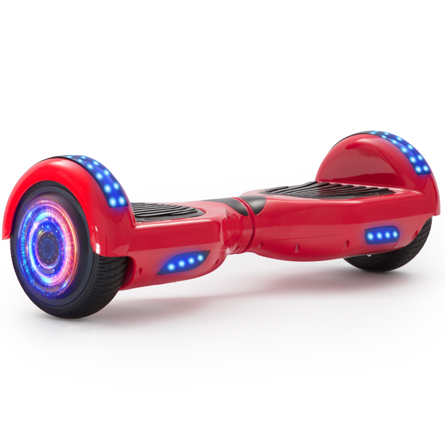 Neues 6,5" Hoverboard rot mit Bluetooth Musik Lautsprecher und LED Licht - 500W 12km/h