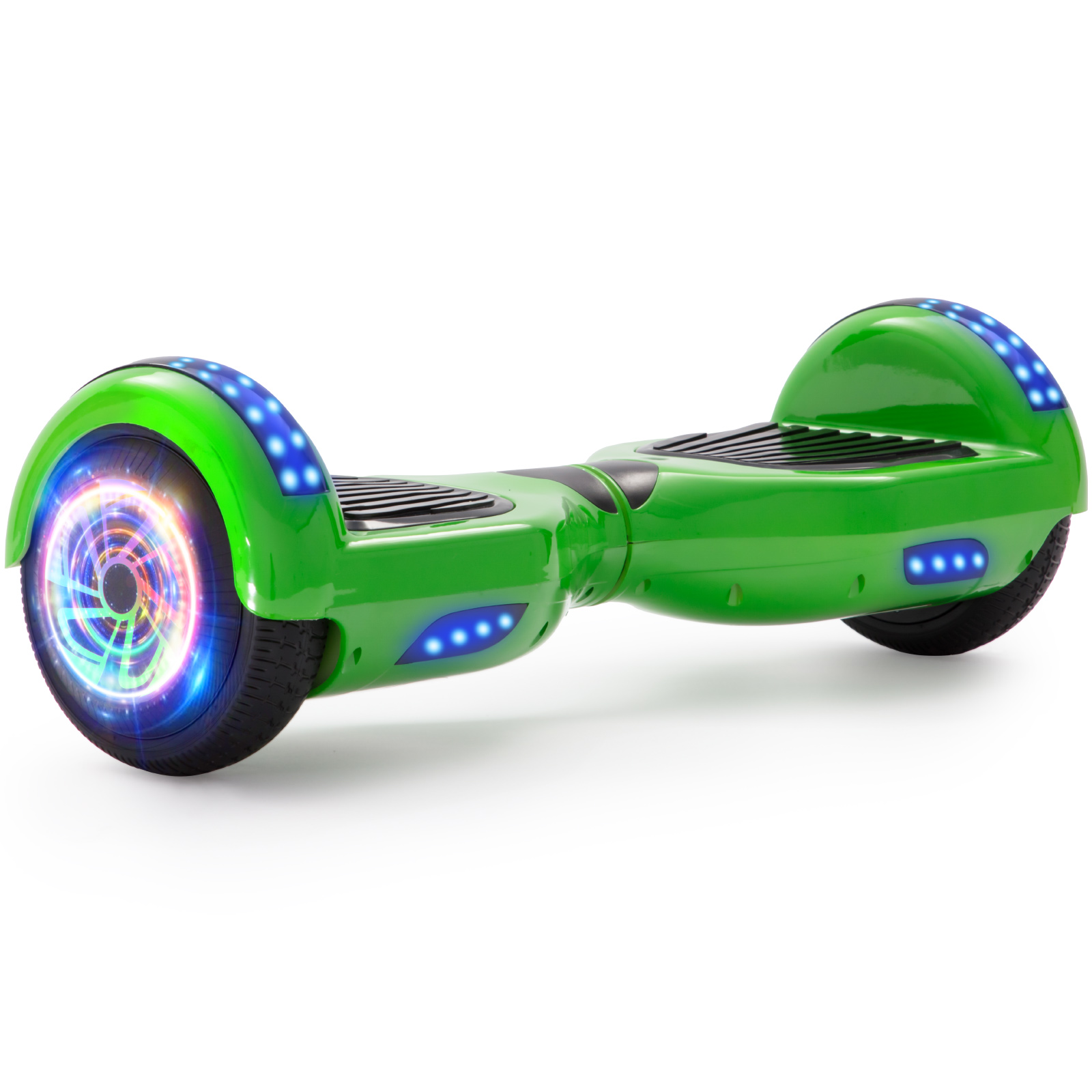 Neues 6,5" Hoverboard grün mit Bluetooth Musik Lautsprecher und LED Licht - 500W 12km/h