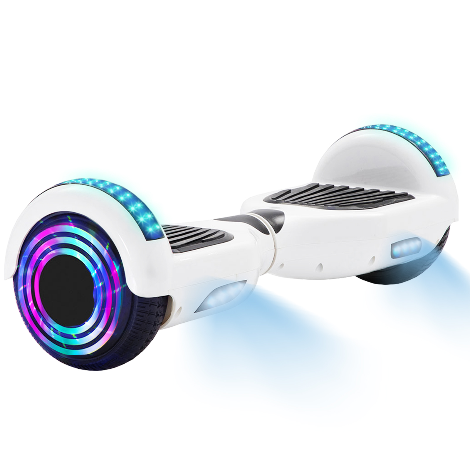 16 Farben Neue 6,5" Hoverboards für Kinder, mit Bluetooth Musik Lautsprecher und Disco LED Licht - 500W 12km/h