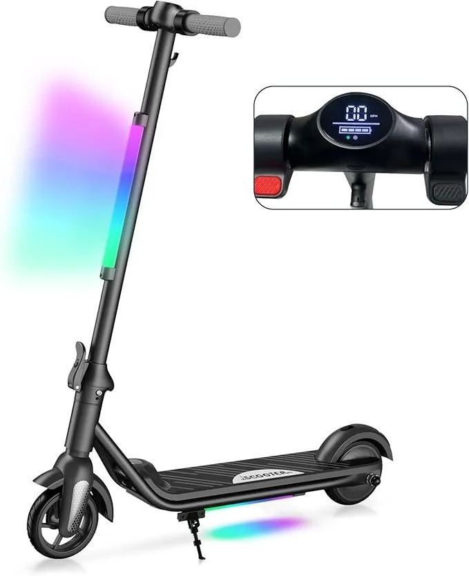F6S Elektroroller Kinder-Klapp-Elektroroller, 8 km, 130 W, LED-Anzeige, 14 km/h