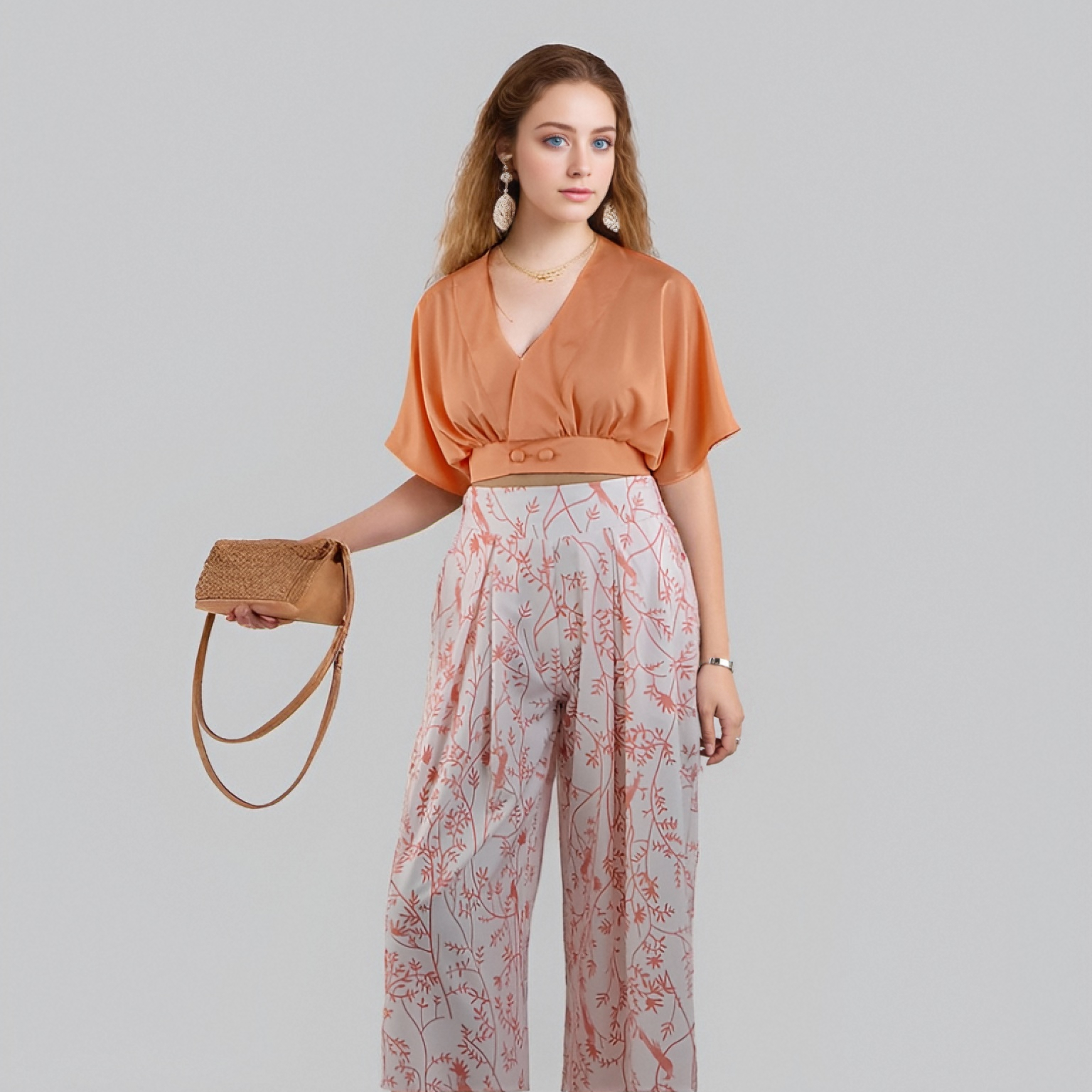 Conjunto RinoDeRina de Moda Formal -Moda Mujer-Regalo - Naranja