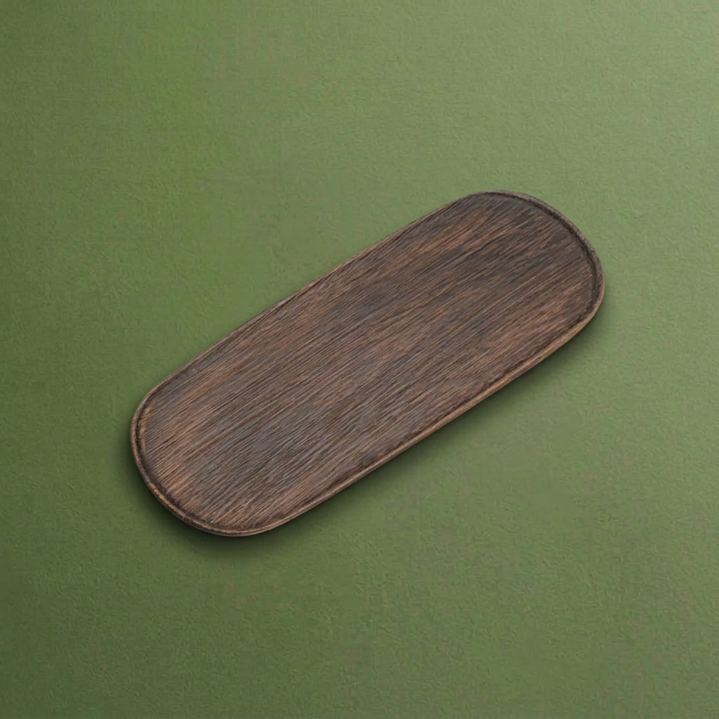 "Wood Talk" - Handmade Walnut Wood Tea Tray