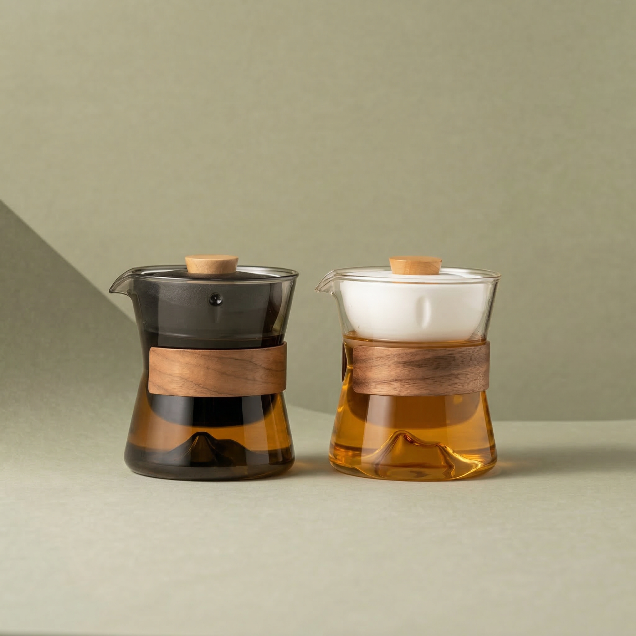 “Vortex Jingmai” - Heat-Resistant Glass Handled Teapot with Rotating Strainer Travel Set