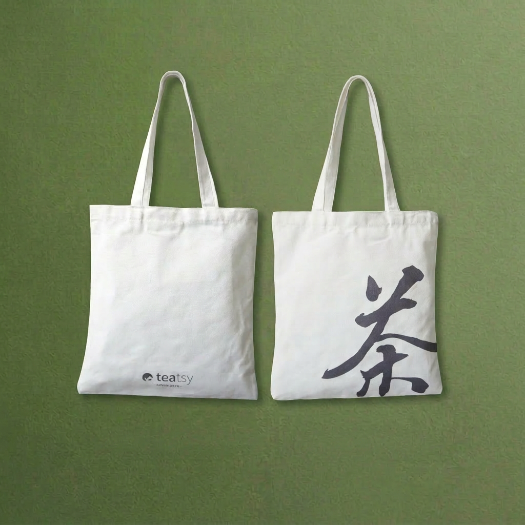 Calligraphy“茶/Cha”-Tote-Bag
