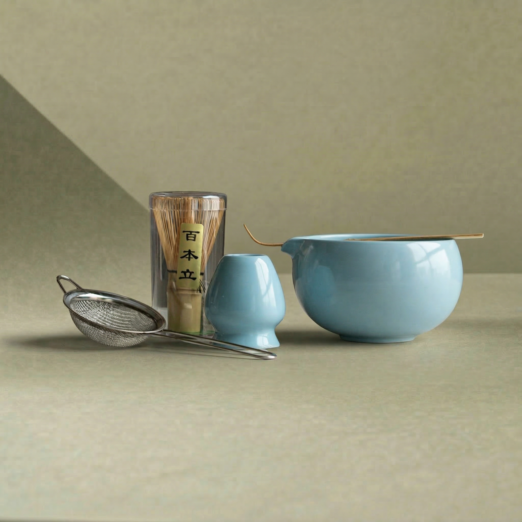 “Azure Elegance” — Artisanal Matcha Ritual Set