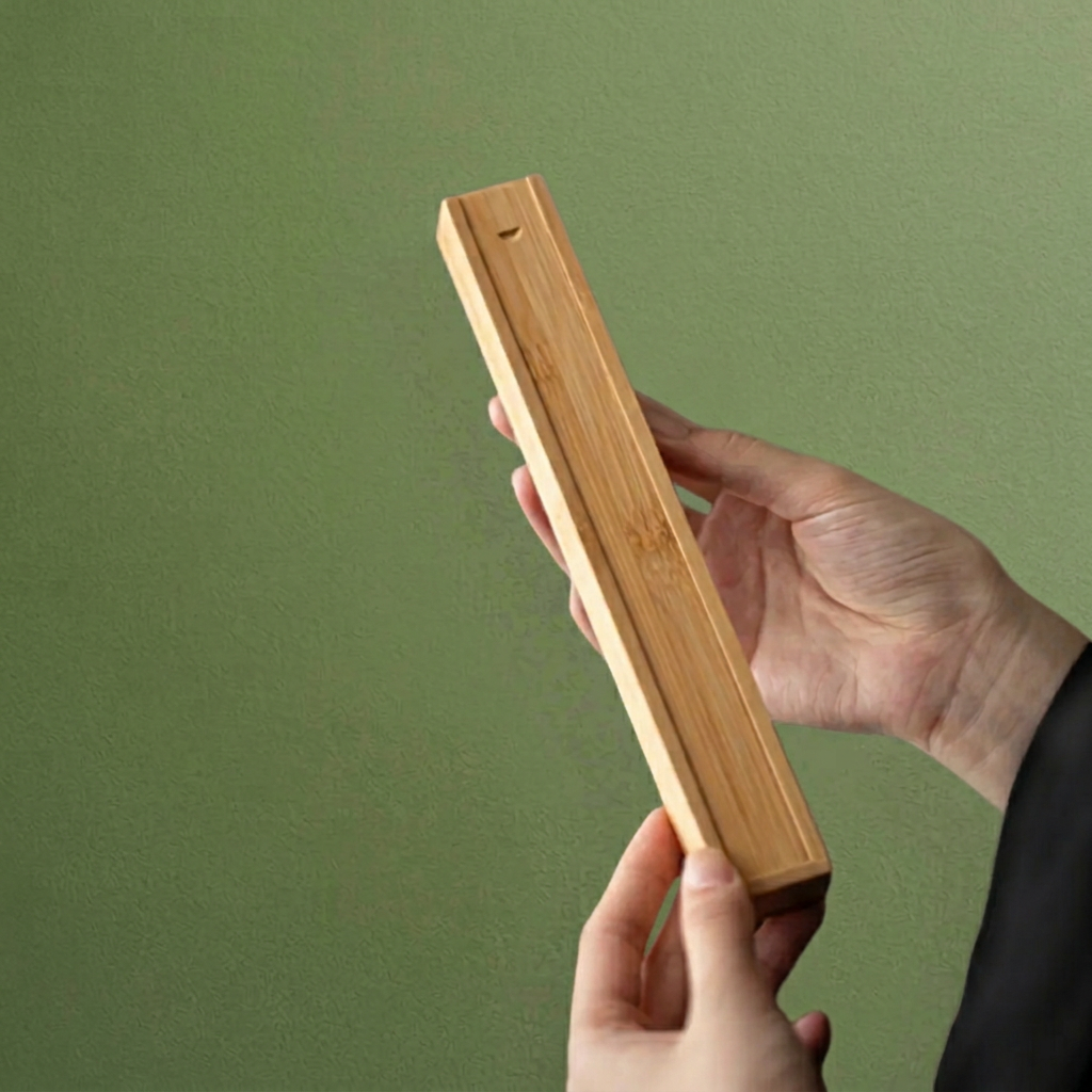 "Untitled" - Handcrafted Bamboo Wood Incense Holder/Storage Box