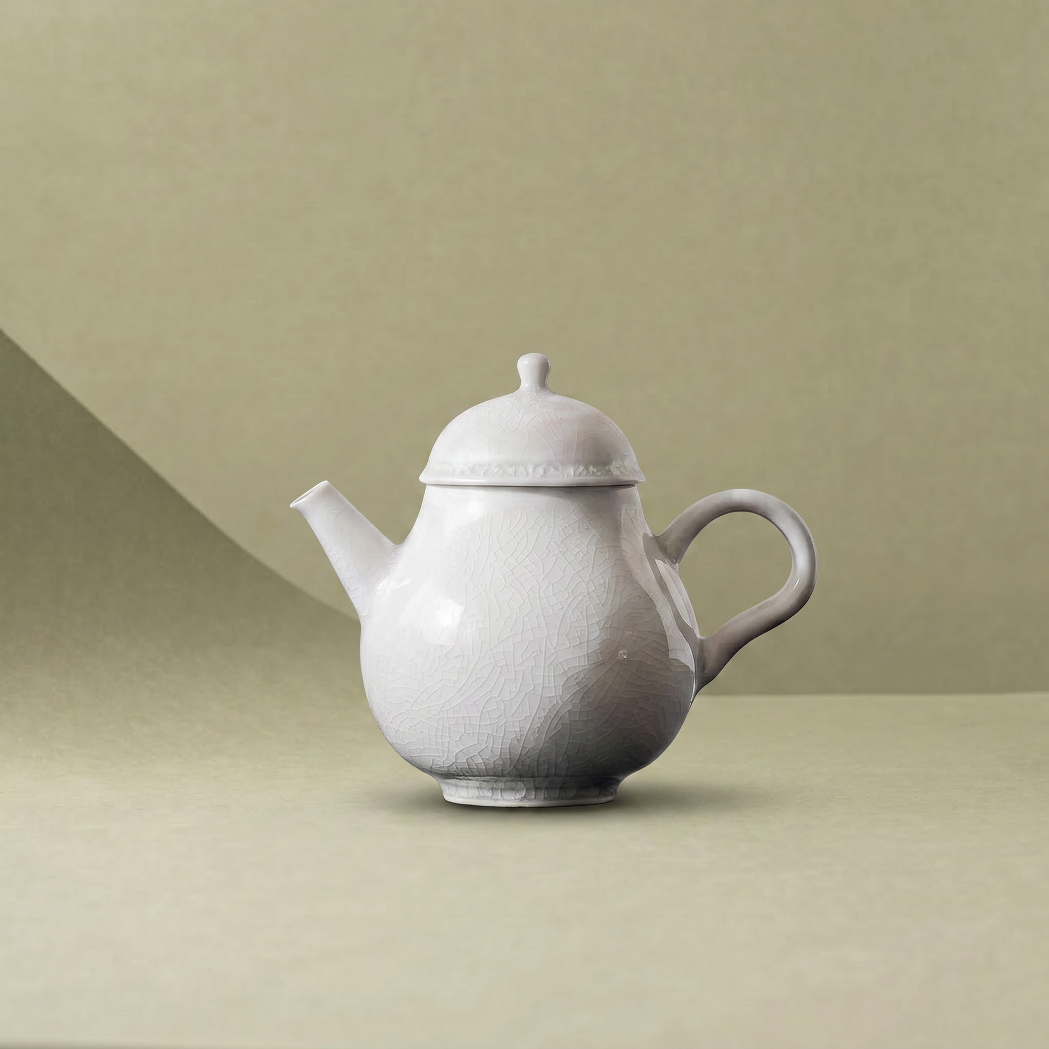 "Moon Frost" - Artisanal Ice Crackle Kiln Transformation Gongfu Teapot