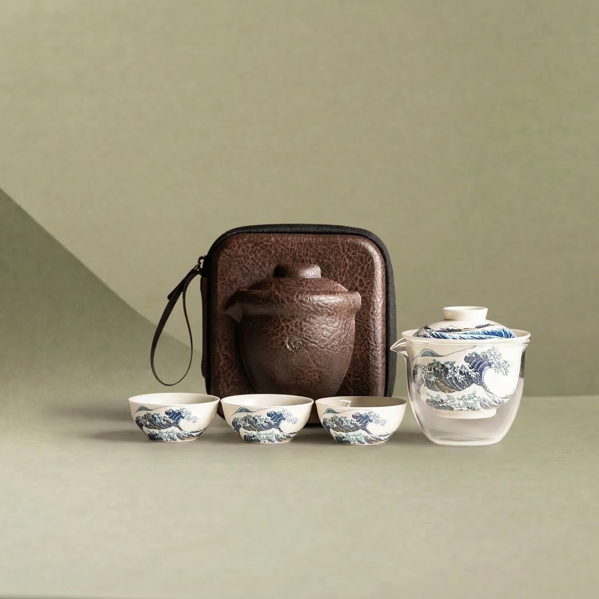 The Great Wave off Kanagawa /神奈川衝浪裡 Travel Tea Set
