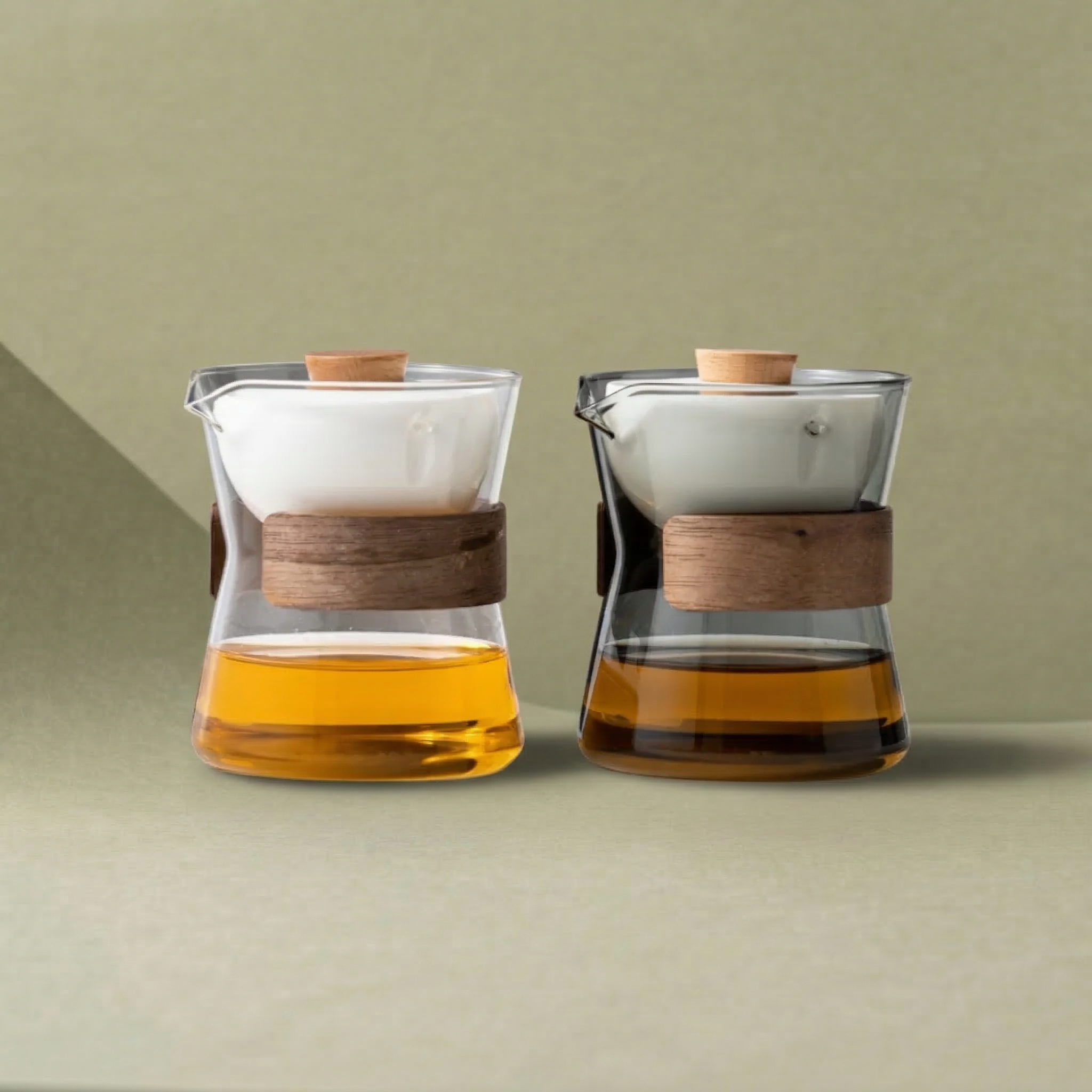 “Vortex” - Heat-Resistant Glass Teapot with Rotating Strainer