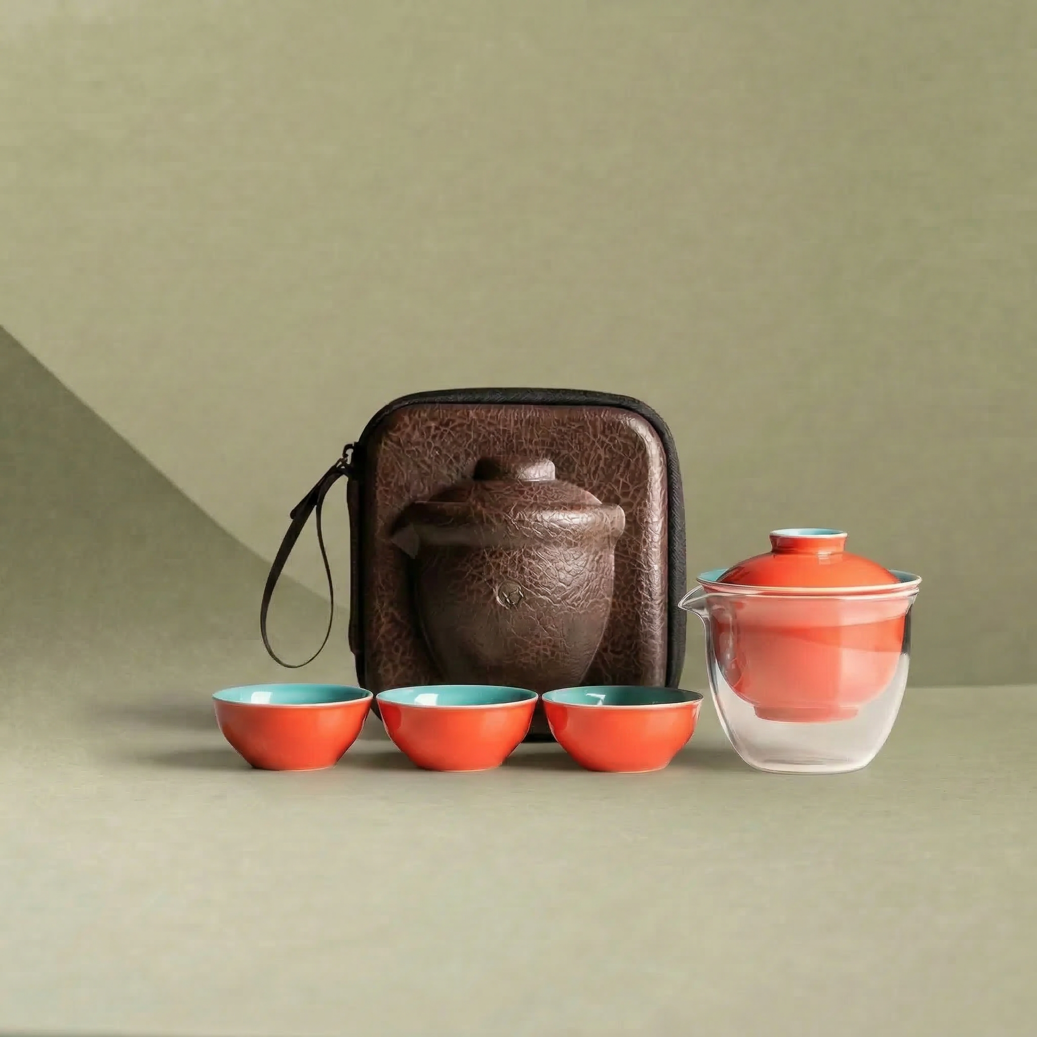 Imperial Crimson Travel Tea Set – Palace Red/故宮紅 Edition