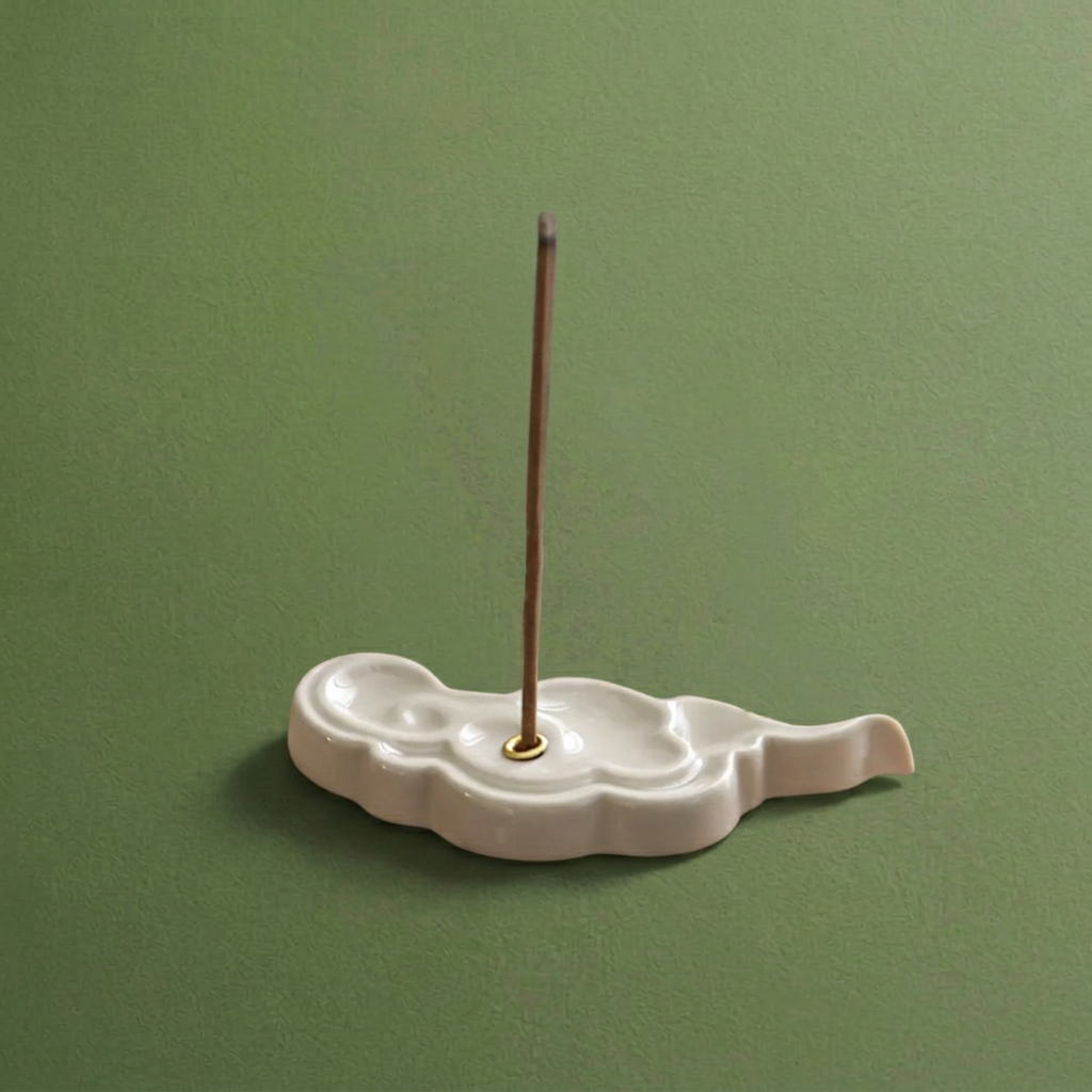 [Buy 1 Get 1 Free]“Auspicious Cloud” - Handmade Antique Style Ceramic Incense Burner/Holder