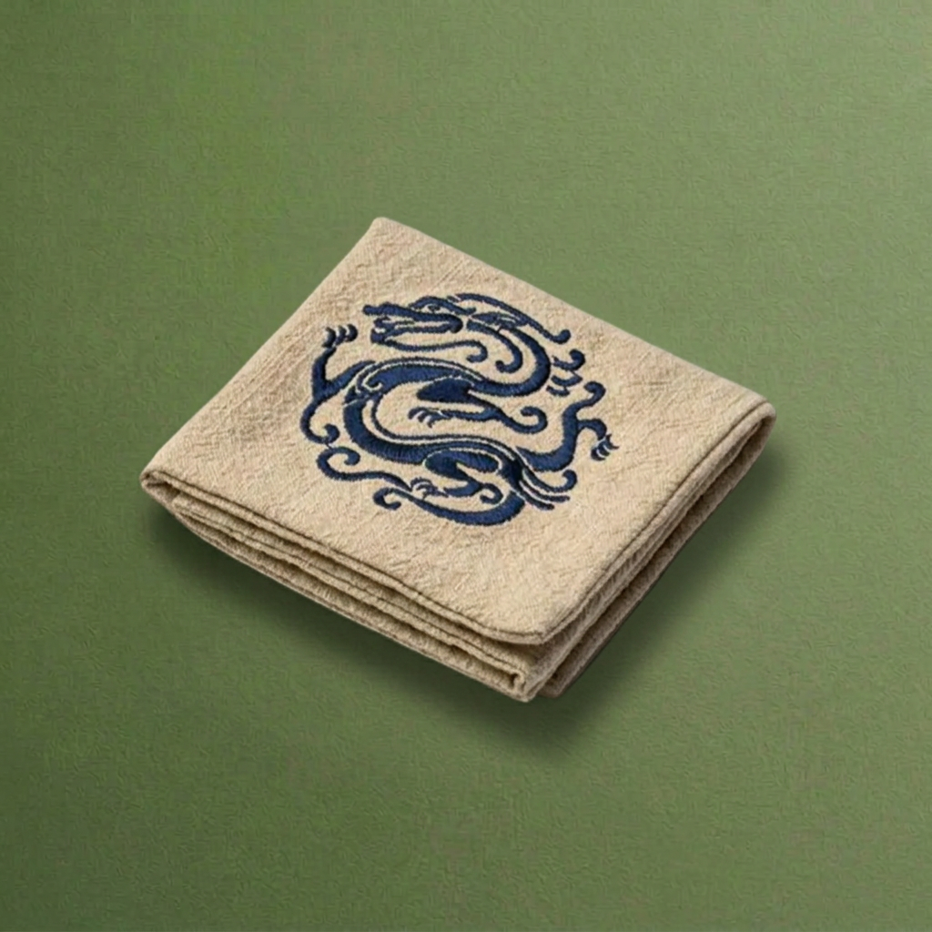 “Auspicious Dragon” - Antique Style Tea Towel