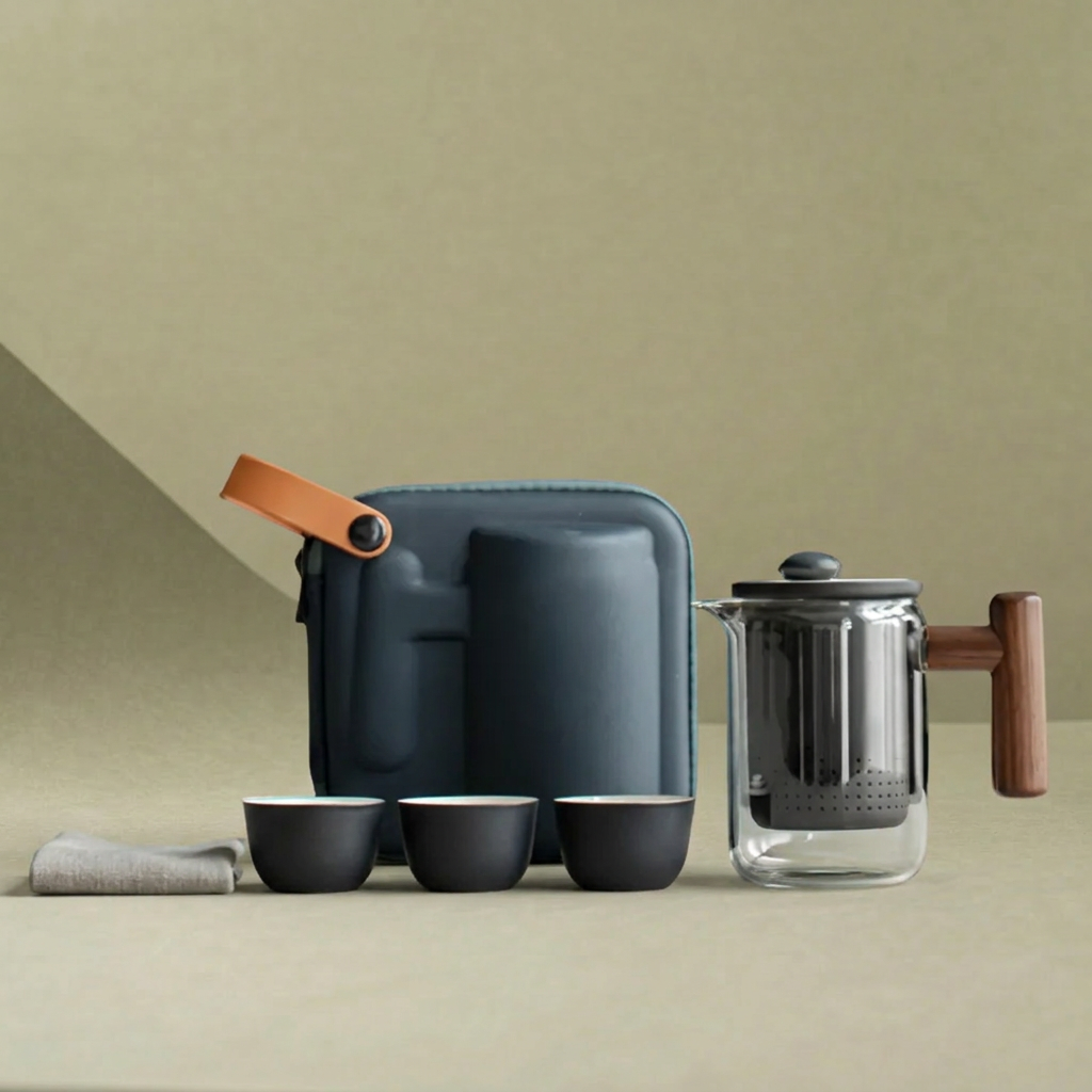 "Karesansui" Handmade Portable Tea Set 
