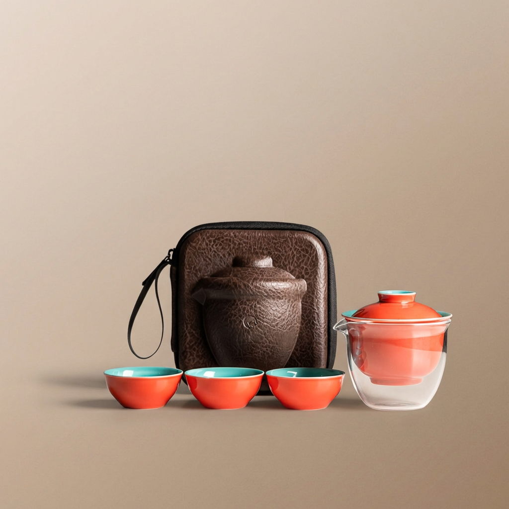 Imperial Crimson Travel Tea Set – Palace Red/故宮紅 Edition