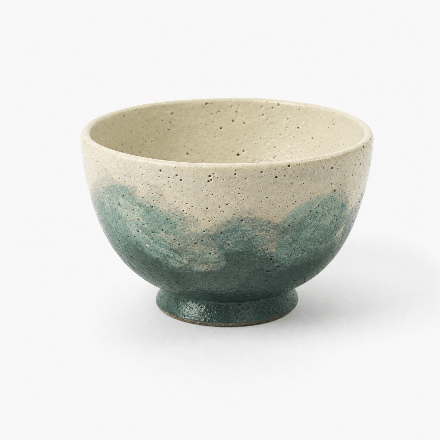 "Lake Veil" - Hand-Thrown Jingdezhen Stoneware Yuanrong Tea Cup