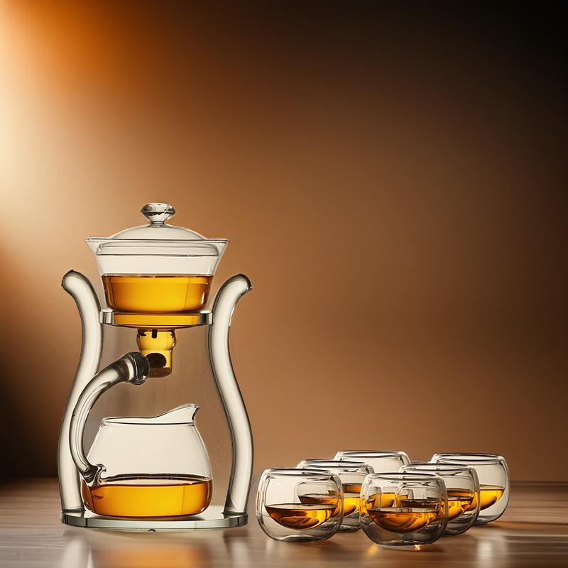 "Nostalgia" - Antique Style High-borosilicate Glass Automatic Tea Brewer