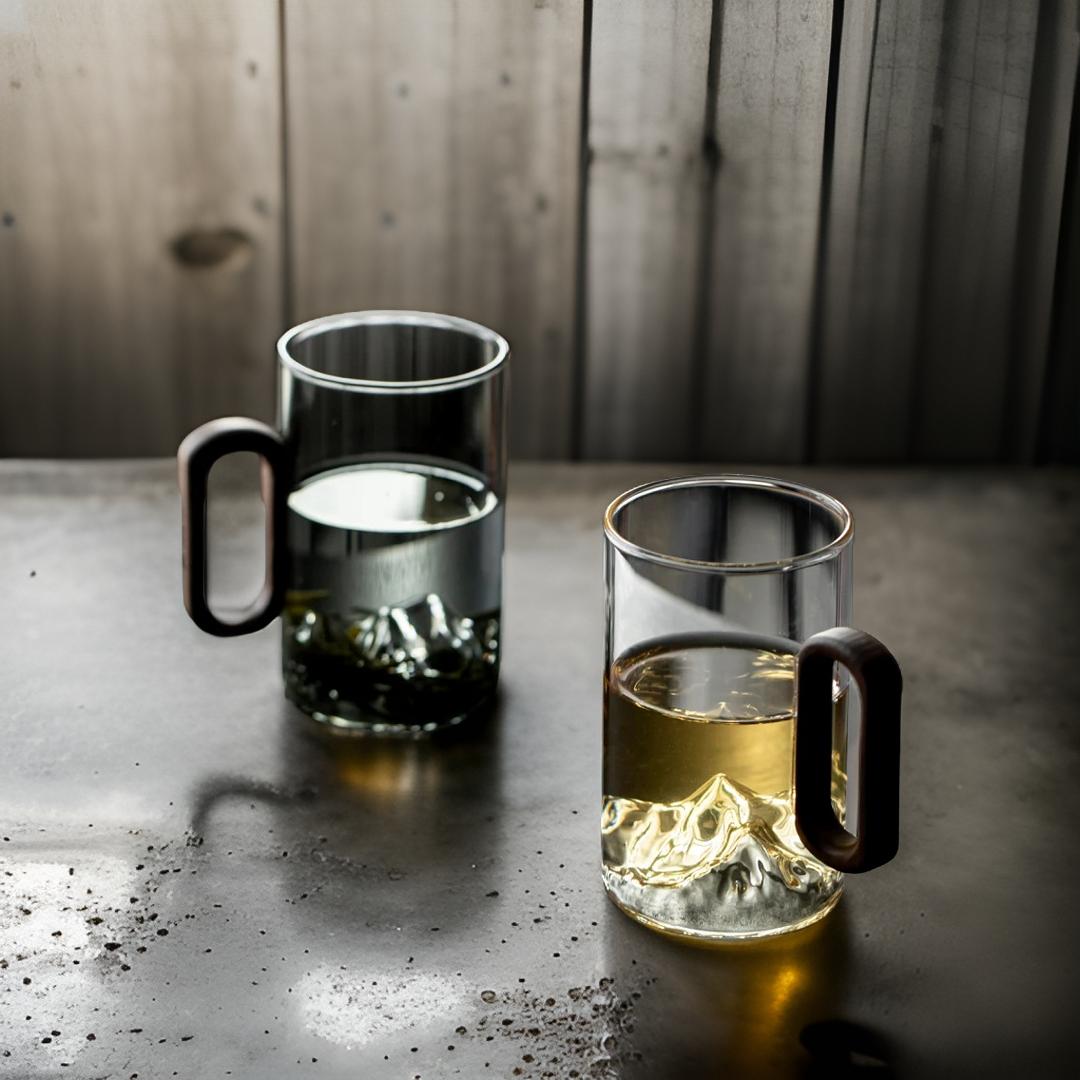 "Peakview" - High-grade Borosilicate Heat-Resistant Glass Tea Mug-TeaTsy Official Website