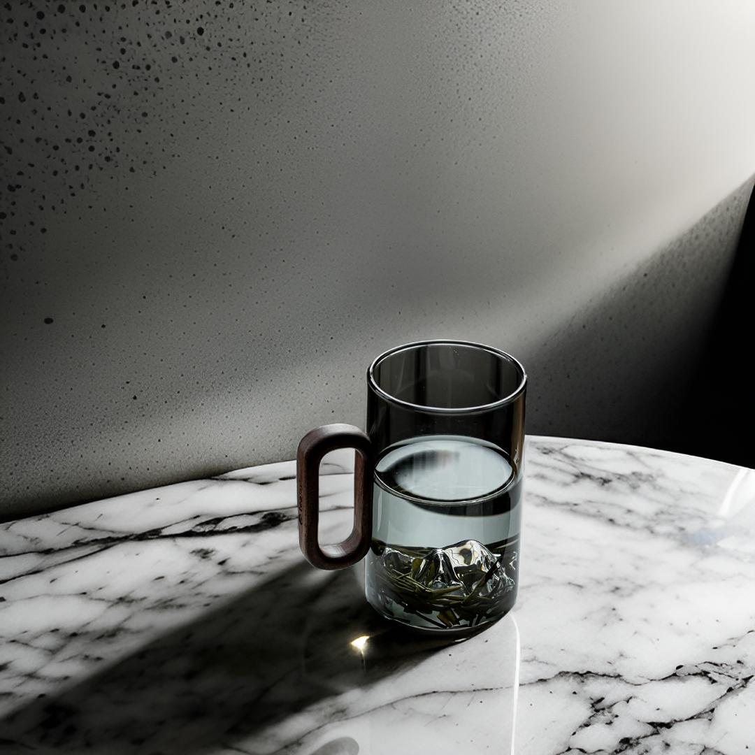 "Peakview" - High-grade Borosilicate Heat-Resistant Glass Tea Mug-TeaTsy Official Website