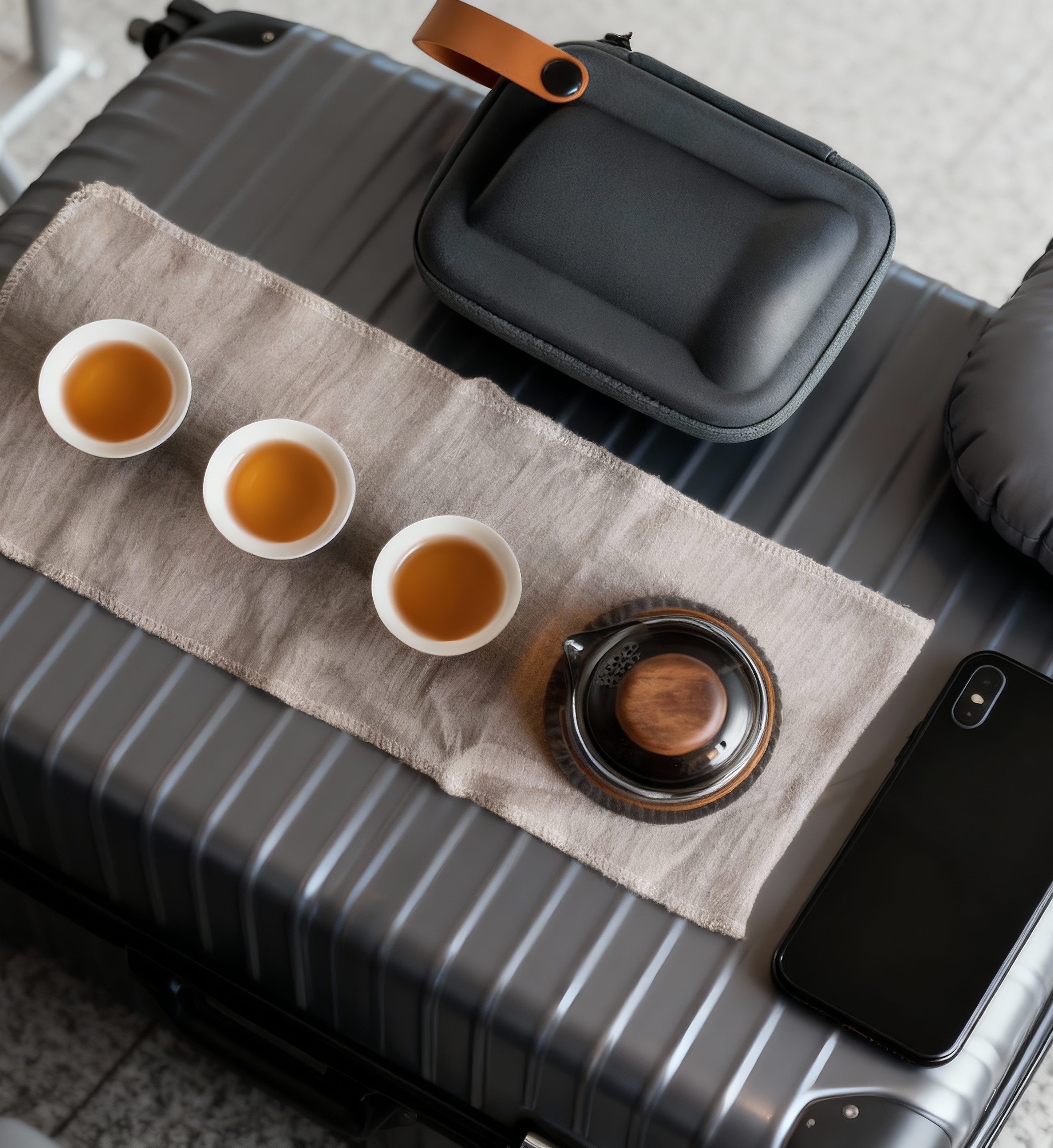 “Aura” - Portable Travel Tea Set with Protective Case-TeaTsy Official Website