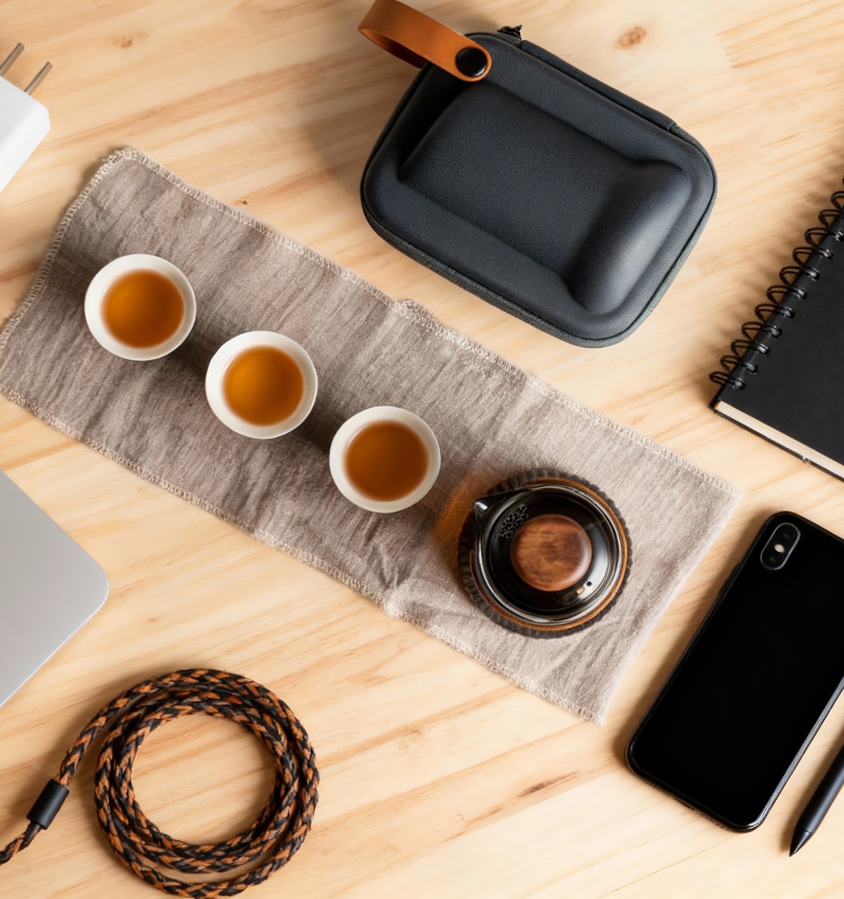 “Aura” - Portable Travel Tea Set with Protective Case-TeaTsy Official Website