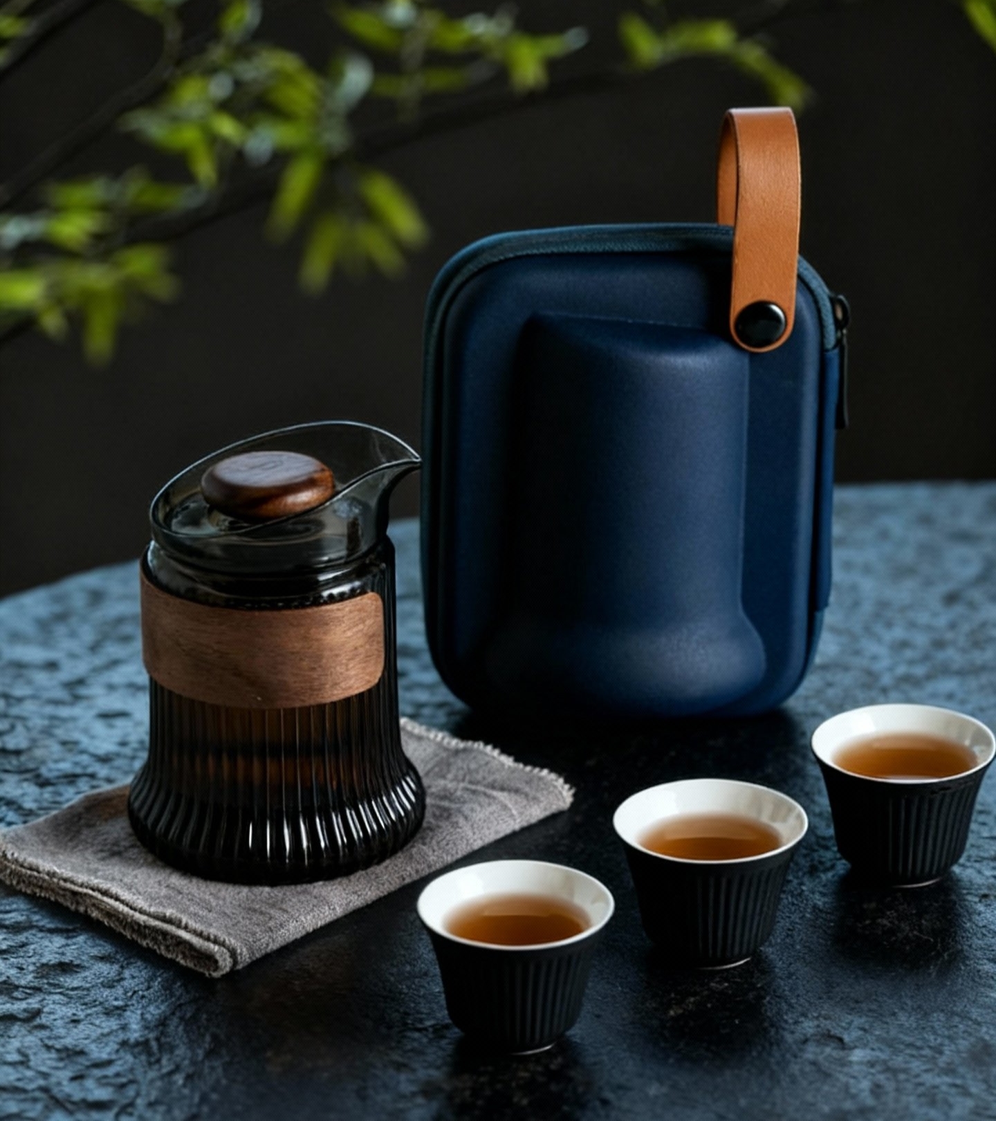 “Aura” - Portable Travel Tea Set with Protective Case-TeaTsy Official Website