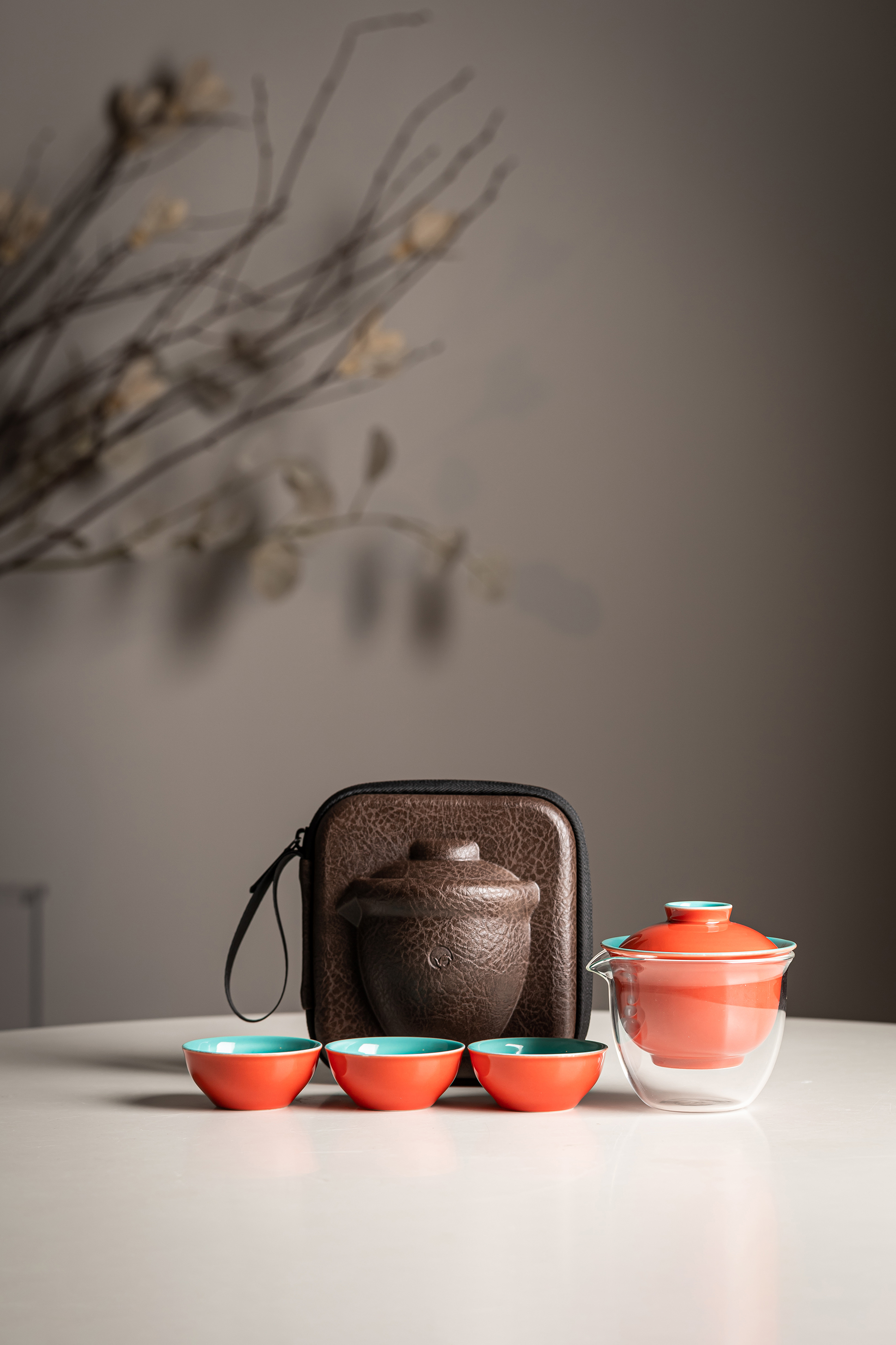 Imperial Crimson Travel Tea Set – Palace Red/故宮紅 Edition