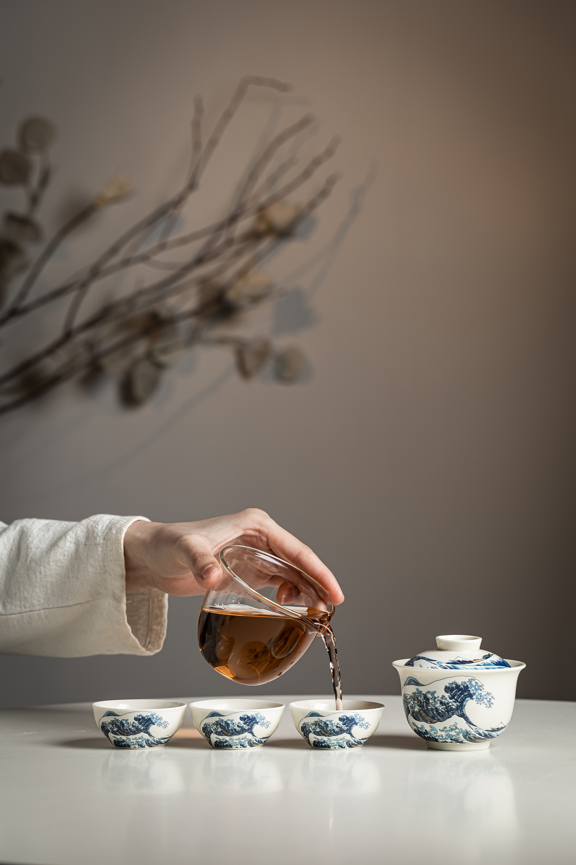 The Great Wave off Kanagawa /神奈川衝浪裡 Travel Tea Set