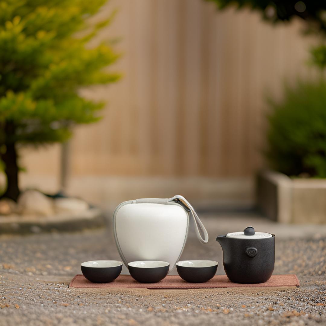 “Karesansui" Handmade Portable Tea Set (Lite)-TeaTsy Official Website