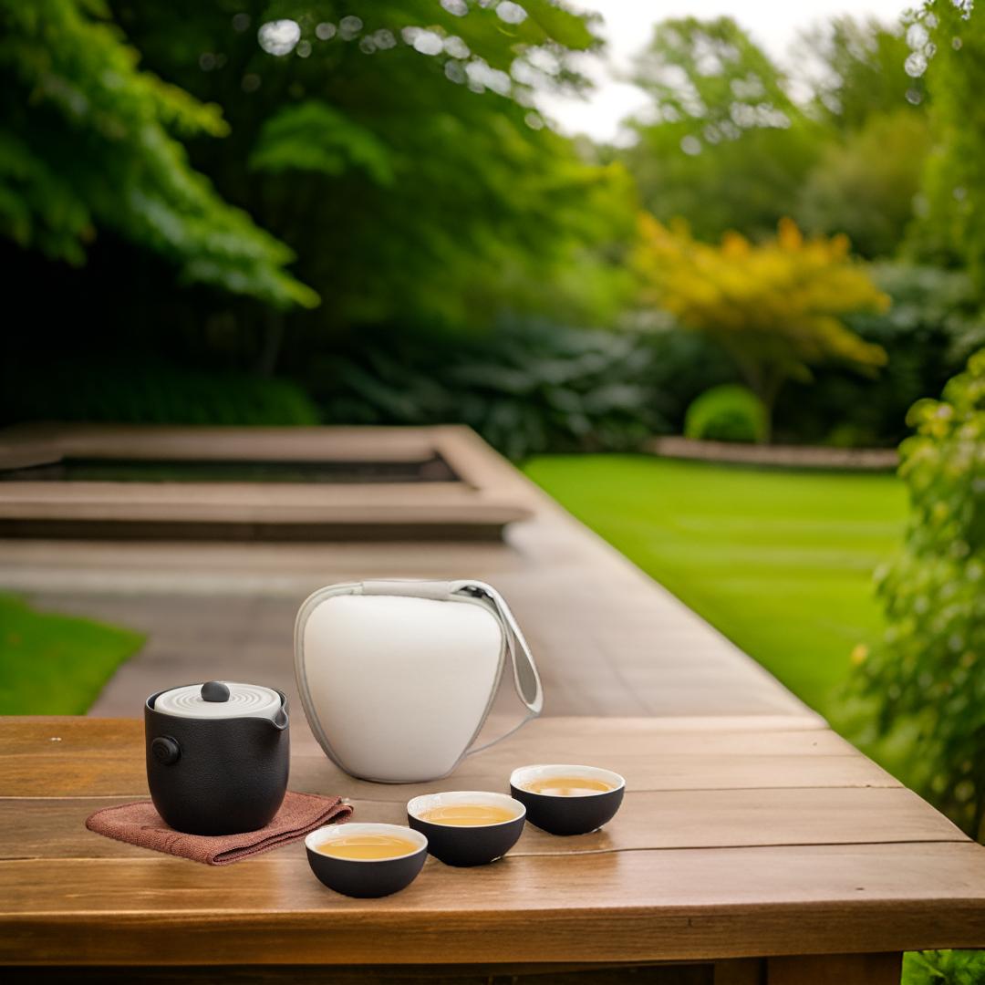 “Karesansui" Handmade Portable Tea Set (Lite)-TeaTsy Official Website