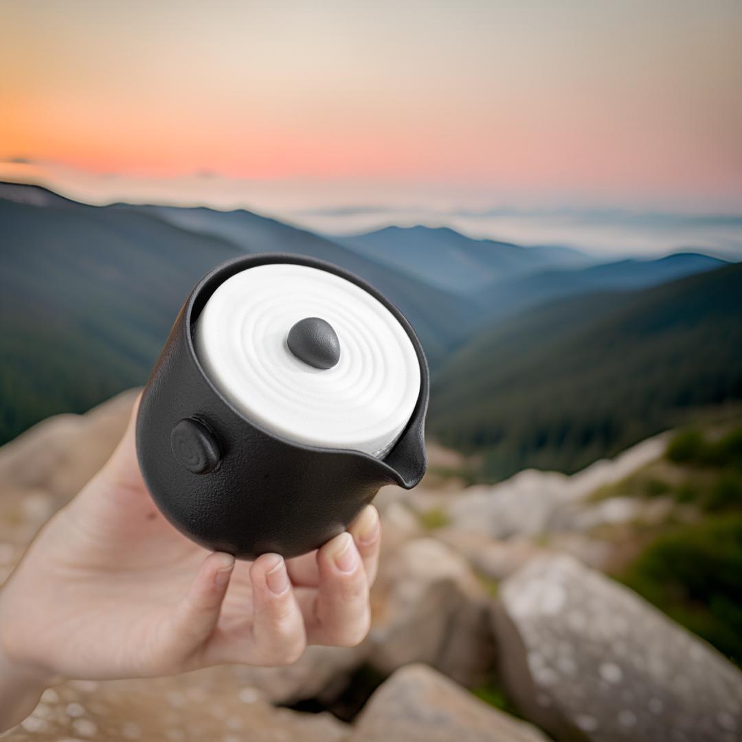 “Karesansui" Handmade Portable Tea Set (Lite)-TeaTsy Official Website