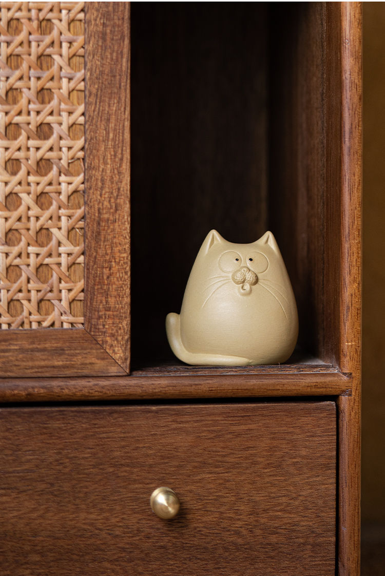 "Amazed Kitten" - Zisha Tea Pet/Tea Ornament-TeaTsy Official Website