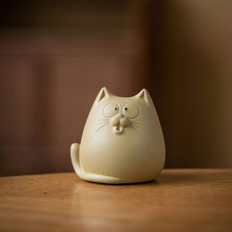 "Amazed Kitten" - Zisha Tea Pet/Tea Ornament-TeaTsy Official Website