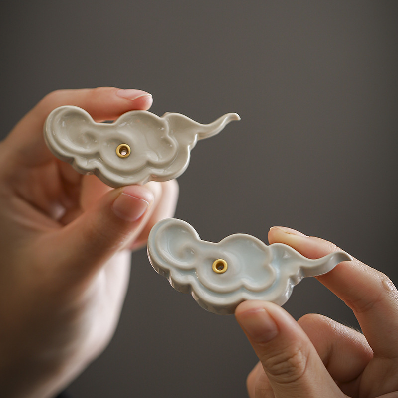 [Buy 1 Get 1 Free]“Auspicious Cloud” - Handmade Antique Style Ceramic Incense Burner/Holder-TeaTsy Official Website